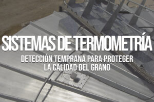 Sistema de termometría instalado en un silo para almacenamiento de grano
